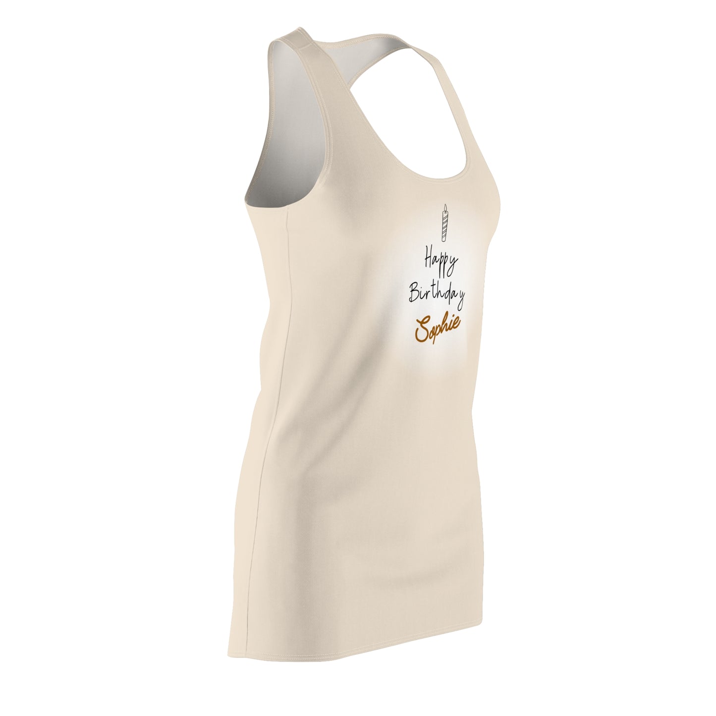 Stylish Women's Racerback Dress – All-Over Print, Lightweight & Comfortable