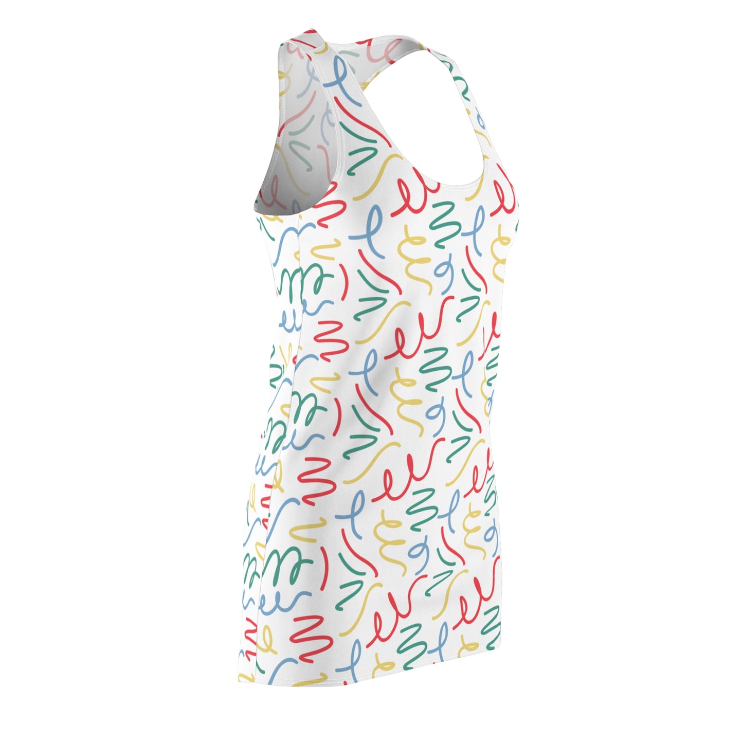 Stylish Women's Racerback Dress – All-Over Print, Lightweight & Comfortable