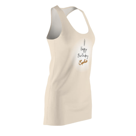 Stylish Women's Racerback Dress – All-Over Print, Lightweight & Comfortable