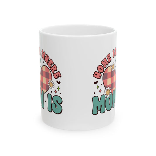 Personalized 11oz  Ceramic Mug, Holiday Gift for Coffee Lovers, Festive Tea Cup, Winter Decorations