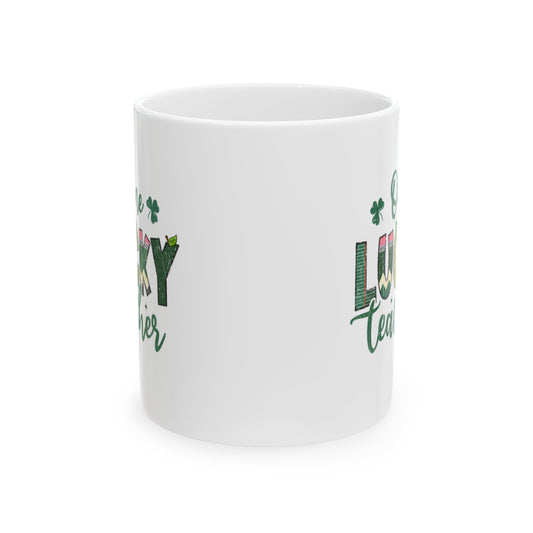 Personalized 11oz  Ceramic Mug, Holiday Gift for Coffee Lovers, Festive Tea Cup, Winter Decorations
