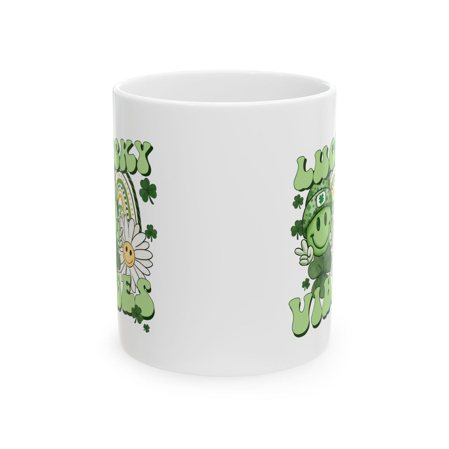 Personalized 11oz  Ceramic Mug, Holiday Gift for Coffee Lovers, Festive Tea Cup, Winter Decorations