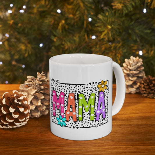 Personalized 11oz  Ceramic Mug, Holiday Gift for Coffee Lovers, Festive Tea Cup, Winter Decorations