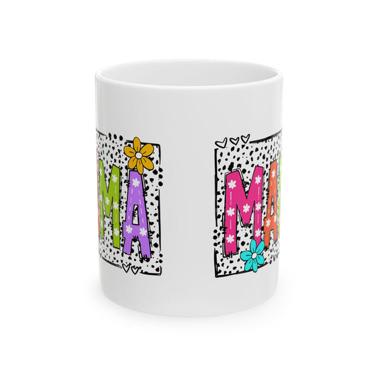 Personalized 11oz  Ceramic Mug, Holiday Gift for Coffee Lovers, Festive Tea Cup, Winter Decorations