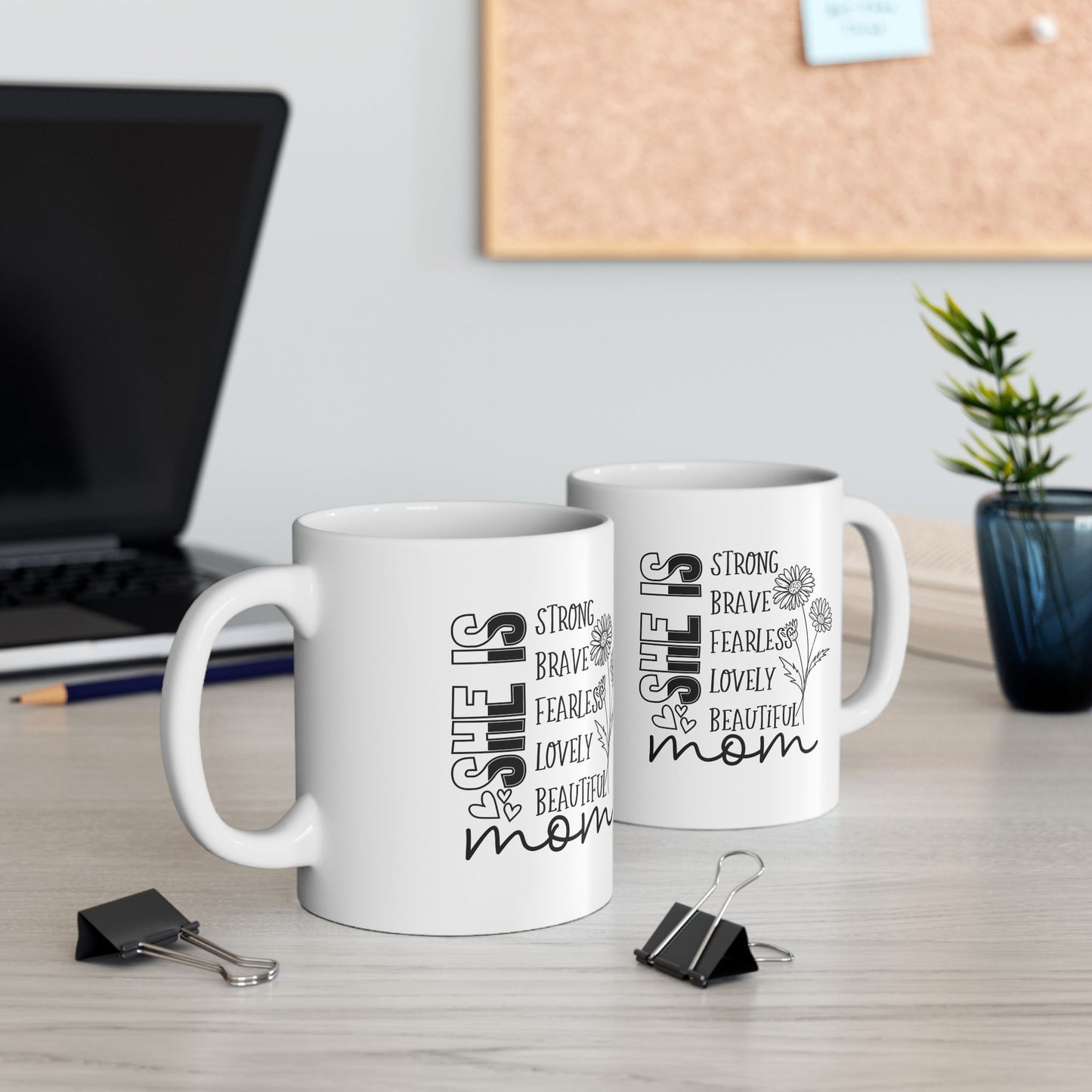 Personalized 11oz  Ceramic Mug, Holiday Gift for Coffee Lovers, Festive Tea Cup, Winter Decorations