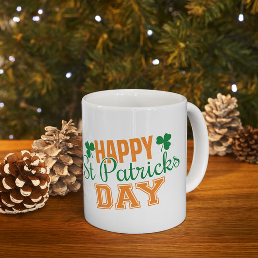 Personalized 11oz  Ceramic Mug, Holiday Gift for Coffee Lovers, Festive Tea Cup, Winter Decorations