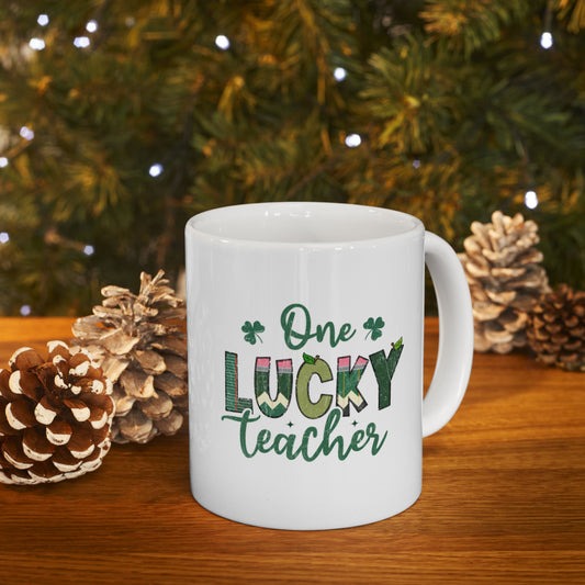 Personalized 11oz  Ceramic Mug, Holiday Gift for Coffee Lovers, Festive Tea Cup, Winter Decorations
