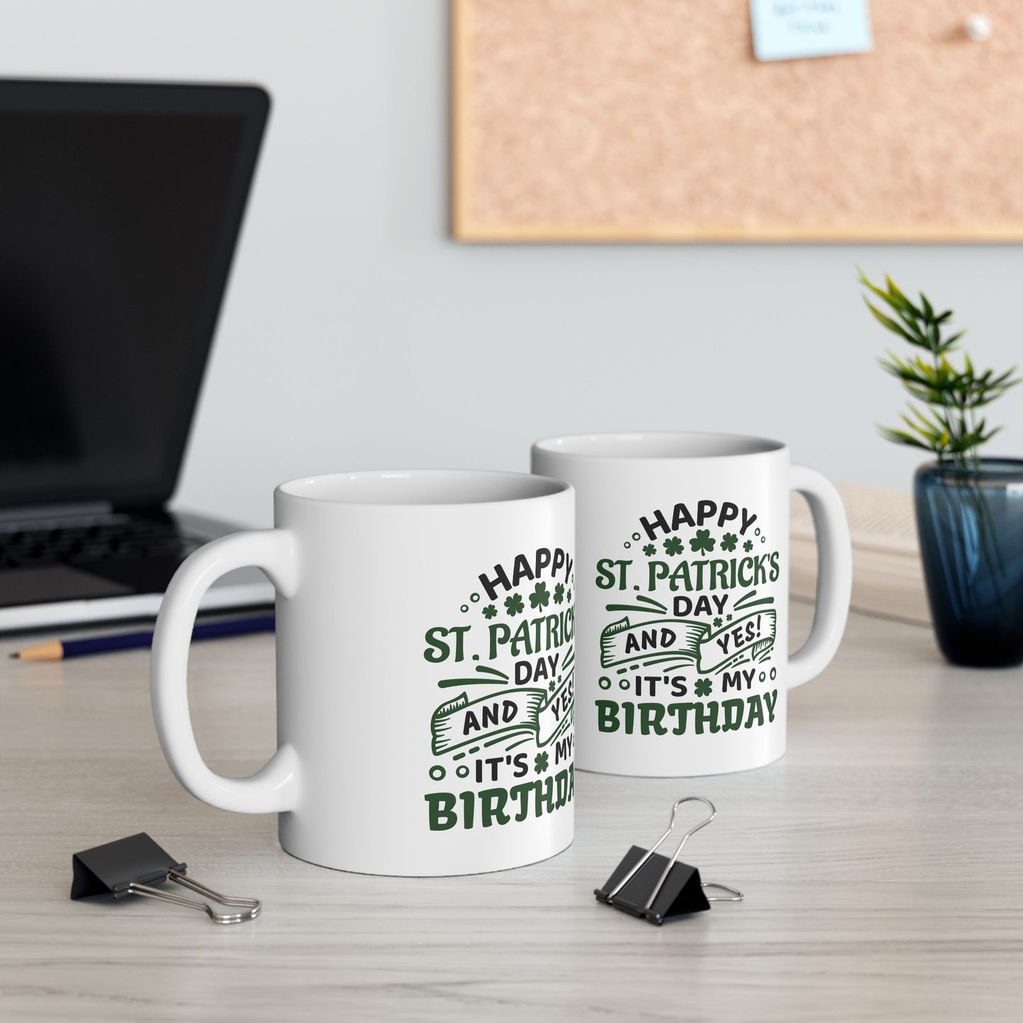 Personalized 11oz  Ceramic Mug, Holiday Gift for Coffee Lovers, Festive Tea Cup, Winter Decorations
