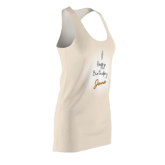 Stylish Women's Racerback Dress – All-Over Print, Lightweight & Comfortable