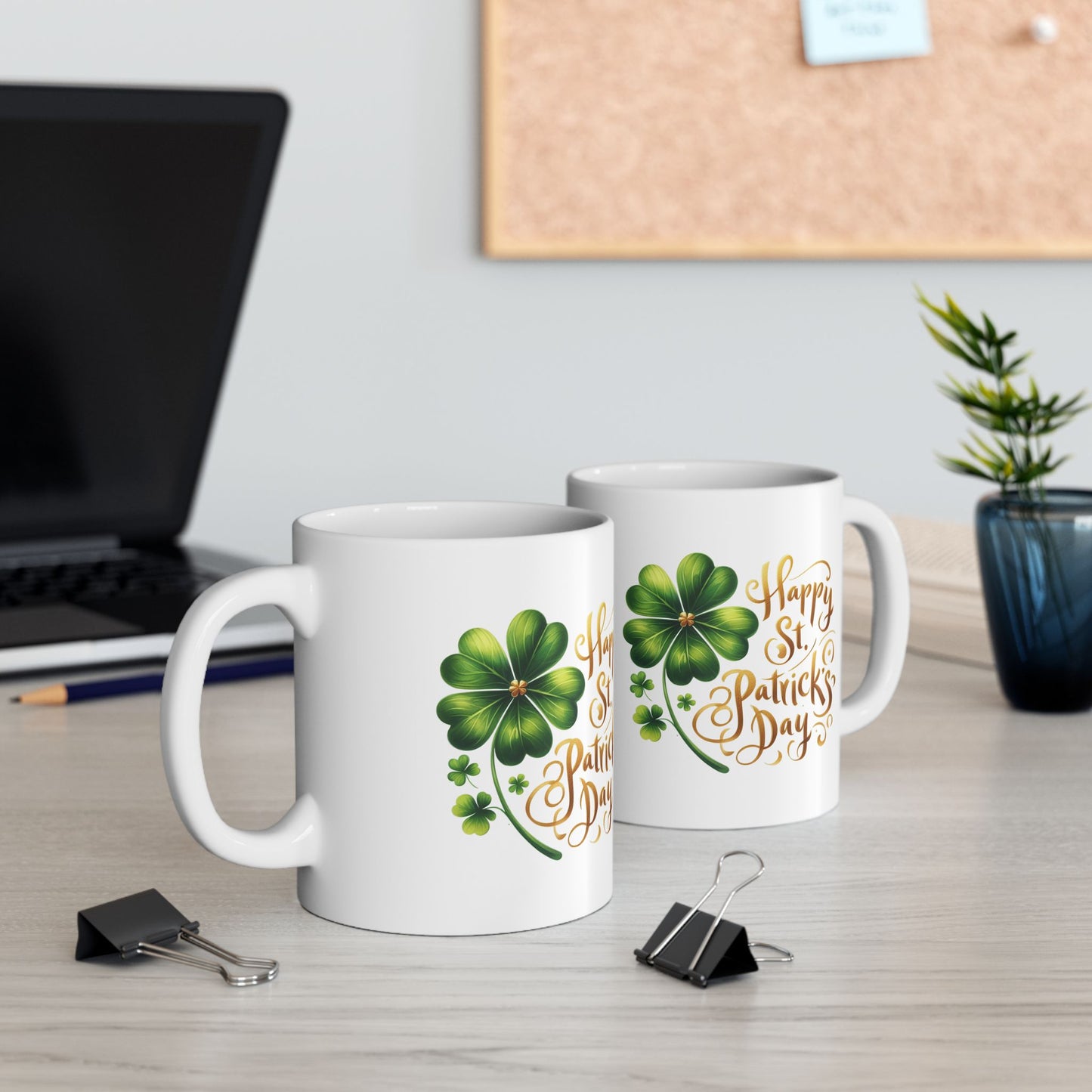 Personalized 11oz  Ceramic Mug, Holiday Gift for Coffee Lovers, Festive Tea Cup, Winter Decorations