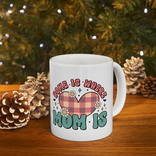 Personalized 11oz  Ceramic Mug, Holiday Gift for Coffee Lovers, Festive Tea Cup, Winter Decorations