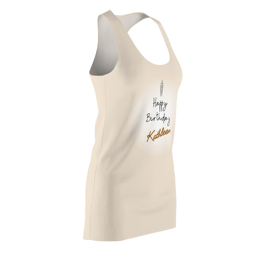 Stylish Women's Racerback Dress – All-Over Print, Lightweight & Comfortable