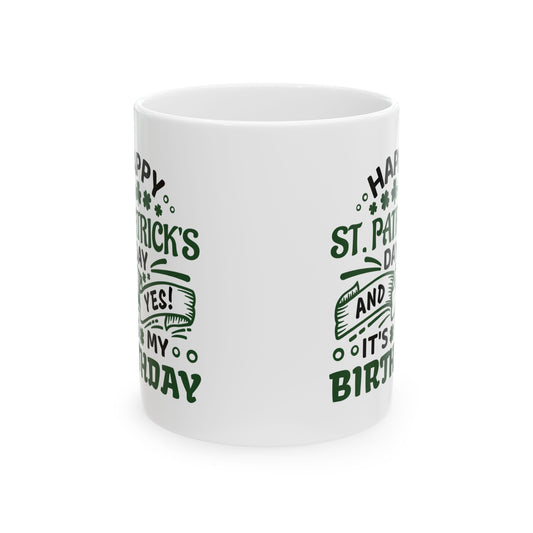 Personalized 11oz  Ceramic Mug, Holiday Gift for Coffee Lovers, Festive Tea Cup, Winter Decorations