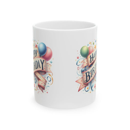 Personalized 11oz  Ceramic Mug, Holiday Gift for Coffee Lovers, Festive Tea Cup, Winter Decorations