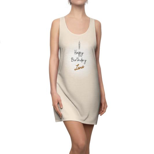 Stylish Women's Racerback Dress – All-Over Print, Lightweight & Comfortable