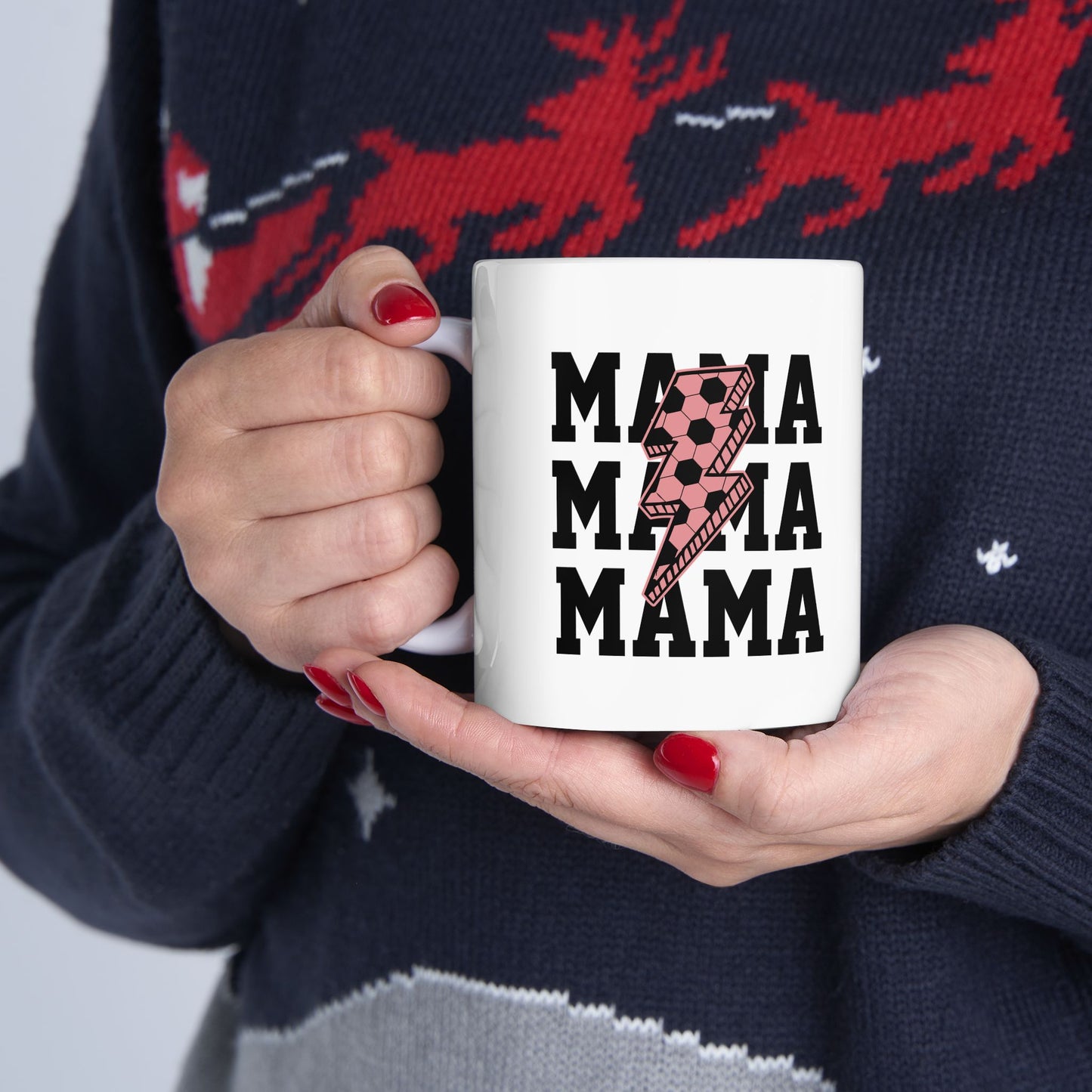 Personalized 11oz  Ceramic Mug, Holiday Gift for Coffee Lovers, Festive Tea Cup, Winter Decorations