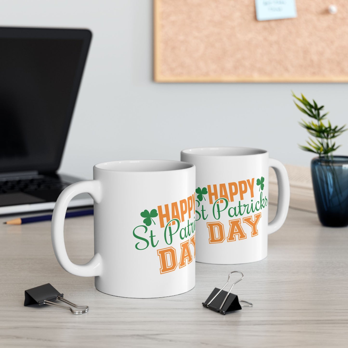 Personalized 11oz  Ceramic Mug, Holiday Gift for Coffee Lovers, Festive Tea Cup, Winter Decorations