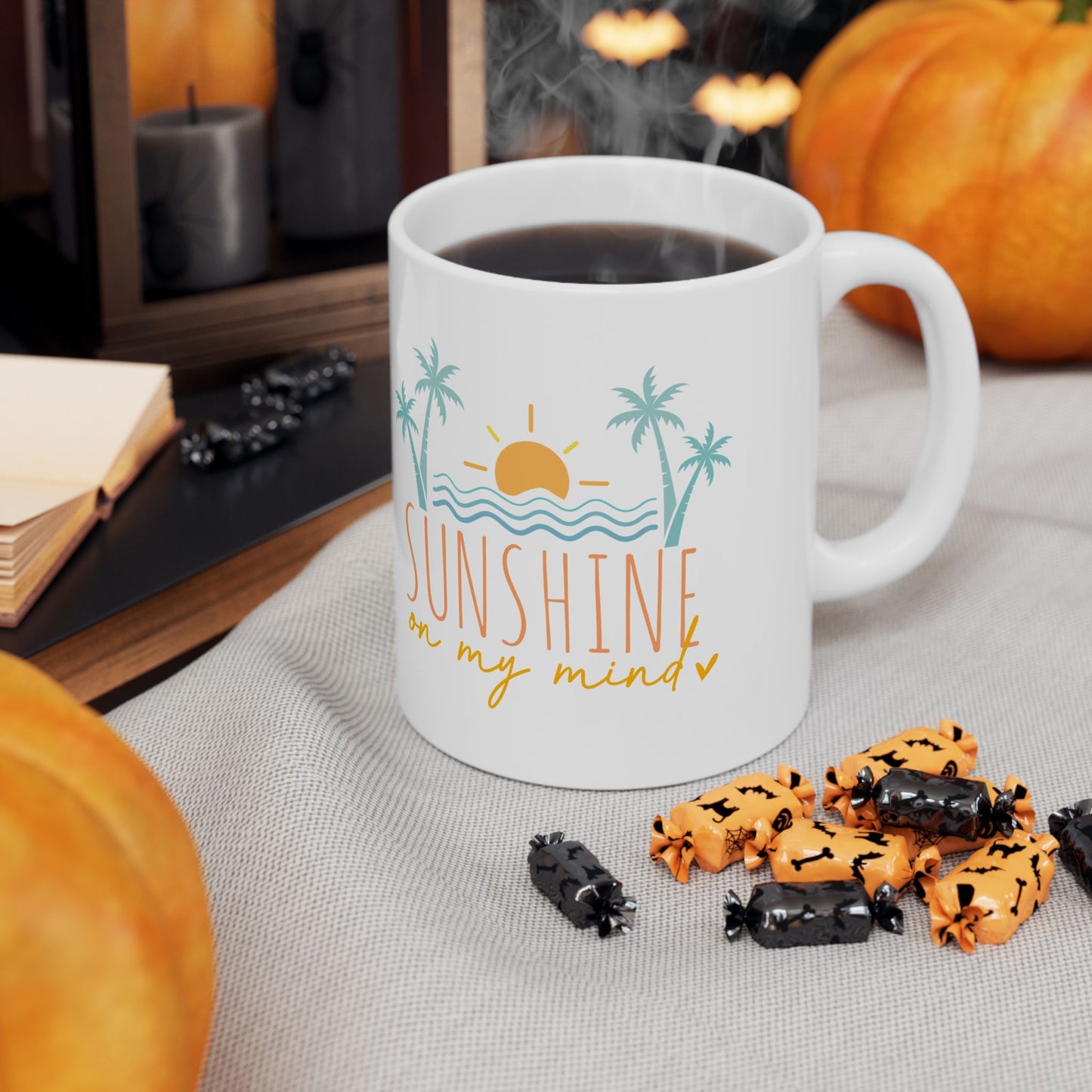 Personalized 11oz  Ceramic Mug, Holiday Gift for Coffee Lovers, Festive Tea Cup, Winter Decorations